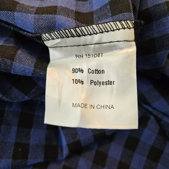 O.P.T Kobo Dress In Blue Gingham Size M NWT Smocked - Picture 9 of 10